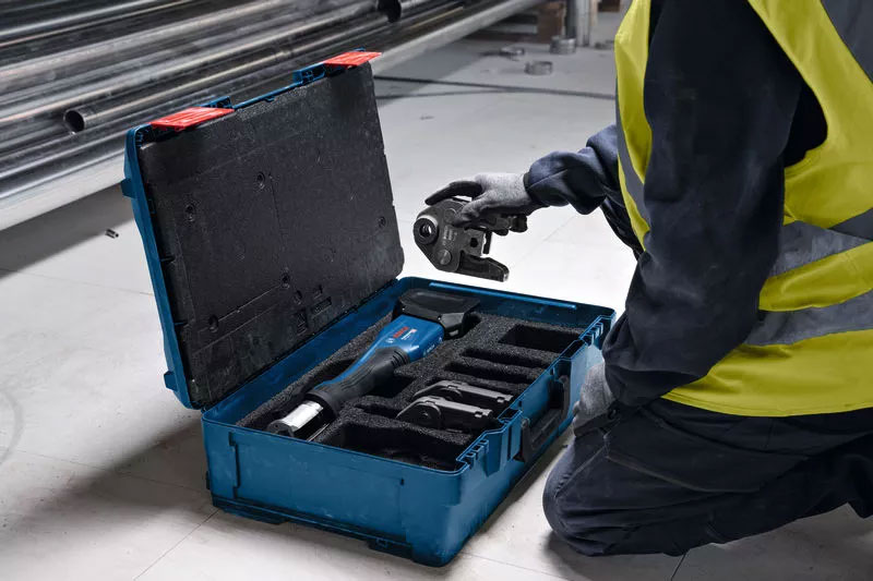 BOSCH aku alat za prešanje GPT 18V-32 + M čeljusti bez baterije kovčeg - Slika 5