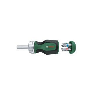 BOSCH odvijač sa prihvatom za bitove Stubby + 6 bitova