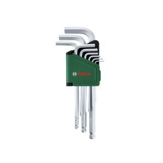 BOSCH set imbusa dugih s kuglicom 1,5-10 mm 9-dijelni