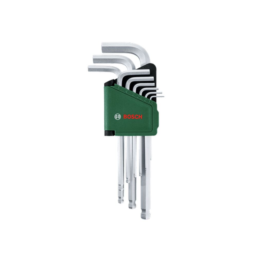 BOSCH set imbusa dugih s kuglicom 1,5-10 mm 9-dijelni