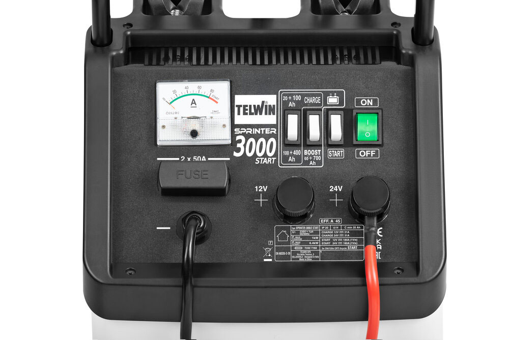 TELWIN punjač/starter SPRINTER 3000 START 12/24V 45A 20-700Ah - Slika 3