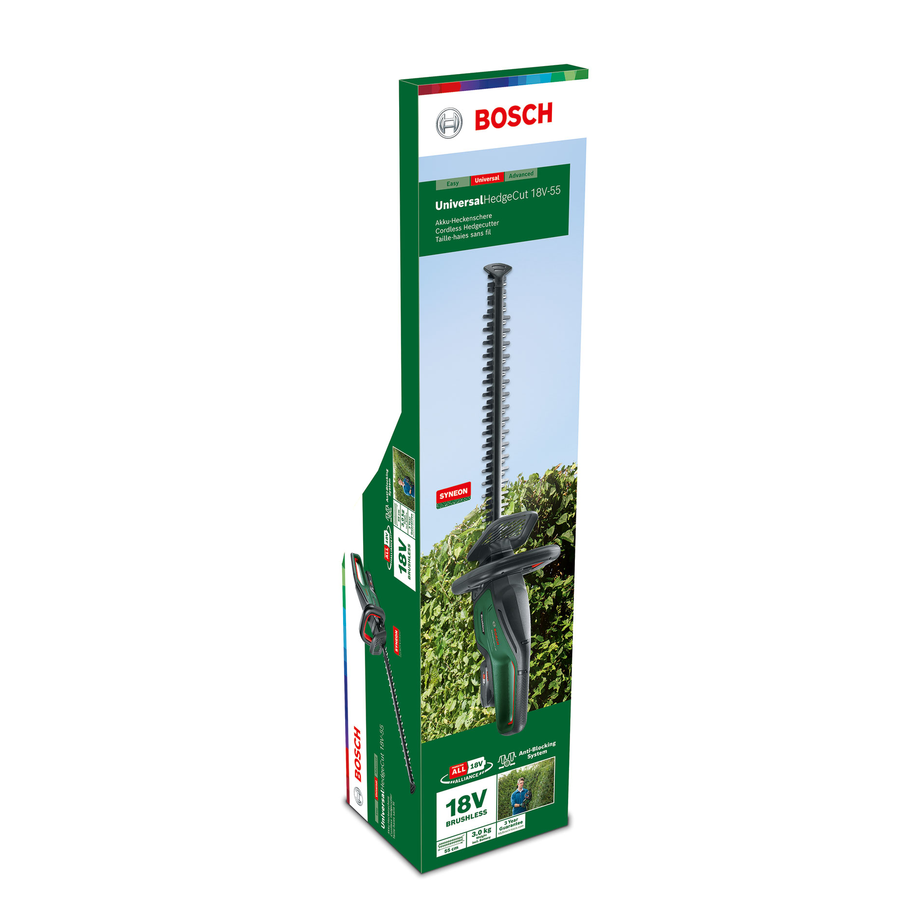 BOSCH aku škare za živicu UniversalHedgeCut 18V-55 18V bez baterije - Slika 2