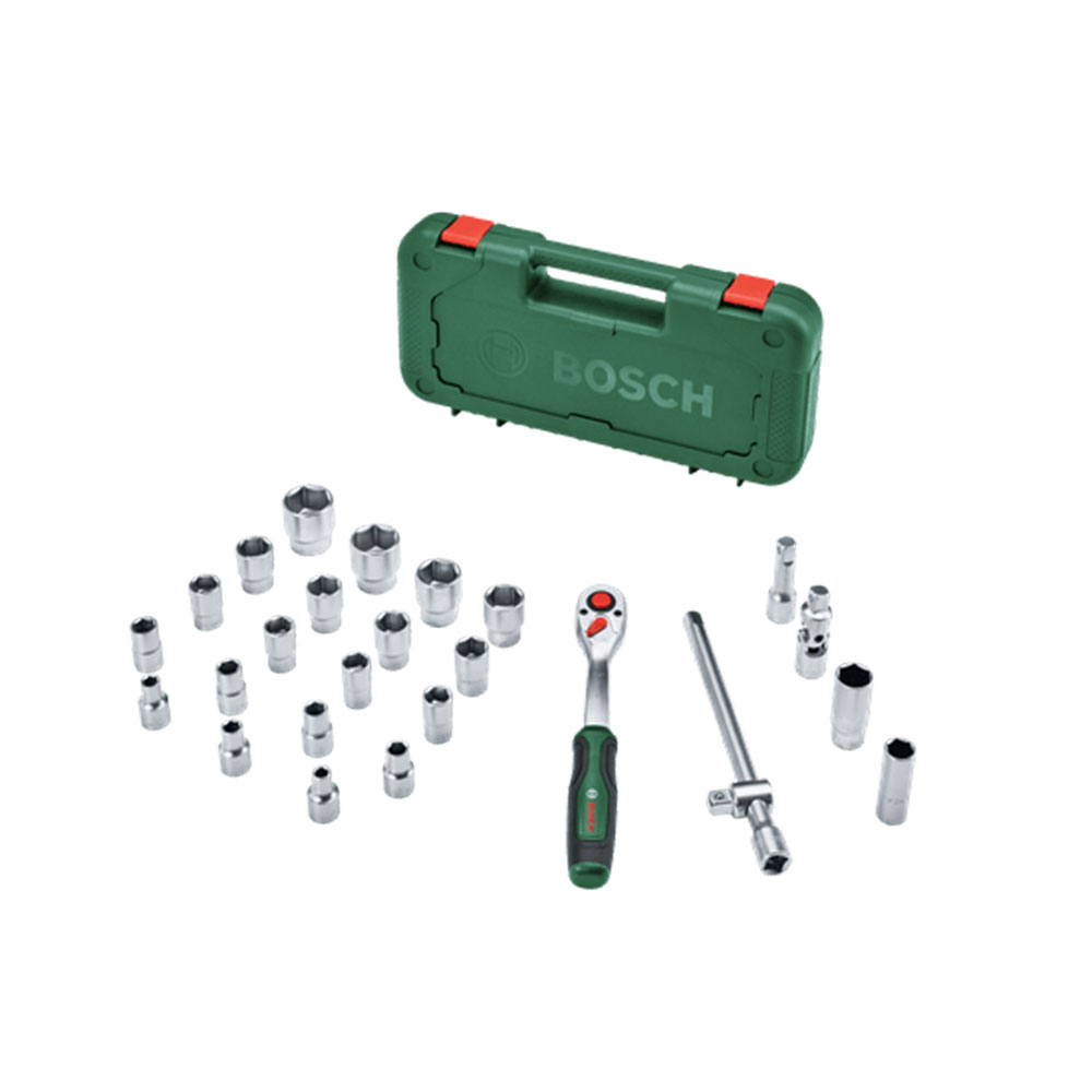 BOSCH set nasadnih ključeva 1/2" s račnom 25 dj.