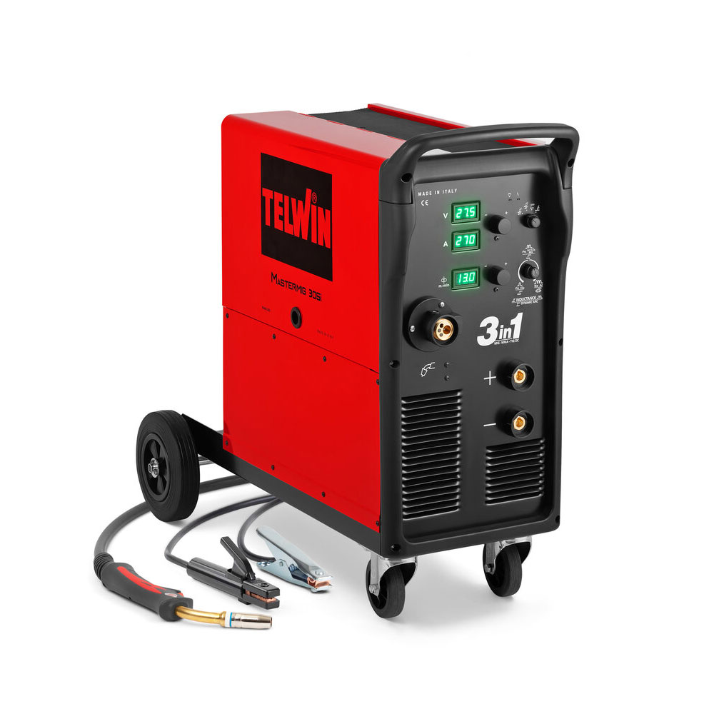 TELWIN aparat za zavarivanje MIG-MAG/FLUX/BRAZING/MMA/TIG DC-Lift inverter MASTERMIG 305i 270A + pribor
