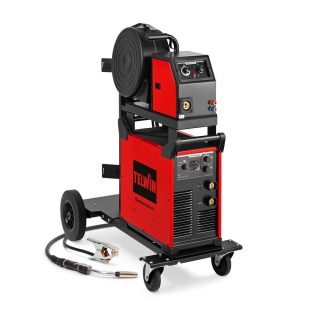 TELWIN aparat za zavarivanje MIG-MAG/FLUX/BRAZING/MMA/TIG DC-Lift/GOUGING inverter SUPERMIG 500i XD 400A + pribor i kolica