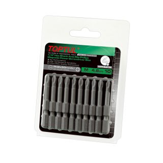 TOPTUL set bitova 1/4" PH2 50 mm 10 dj. FSMA0802G-TPL