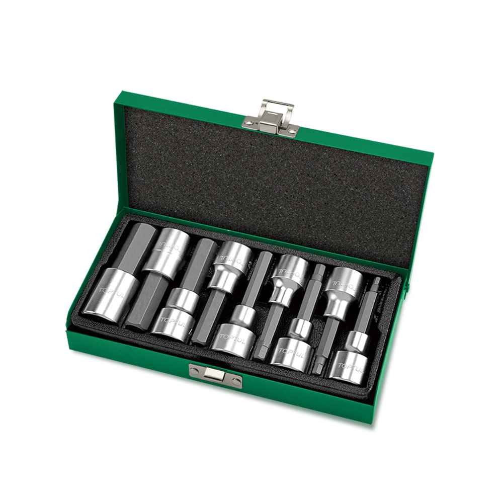TOPTUL set nasadnih imbus ključeva dugih 1/2" 4-17 mm 9 dj. GAAD0905-TPL