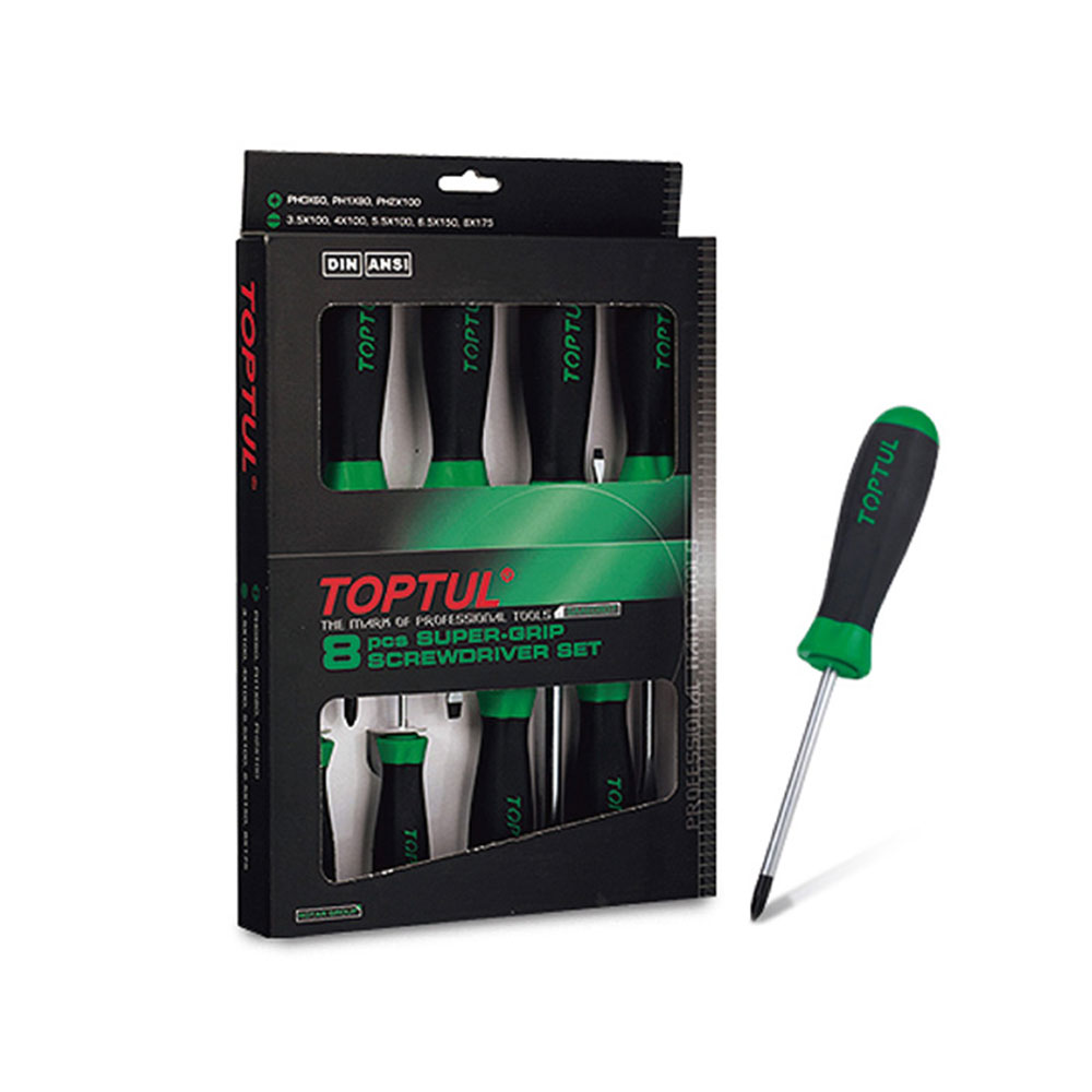 TOPTUL set odvijača križni/ravni 8 dj. GAAE0807-TPL