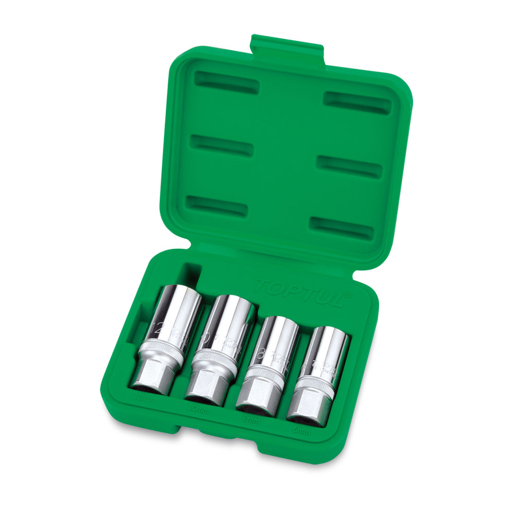 TOPTUL set nasadnih ključeva za izvlačenje vijaka 1/2" 6-12 mm 4 dj. GAAI0401-TPL