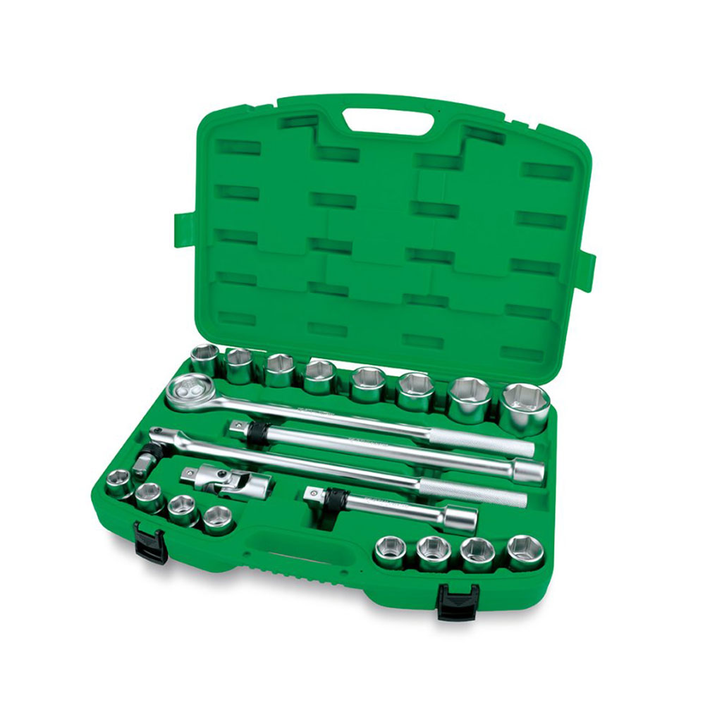 TOPTUL set nasadnih ključeva s račnom i produžecima 3/4" 21-dijelni GCAI2102-TPL