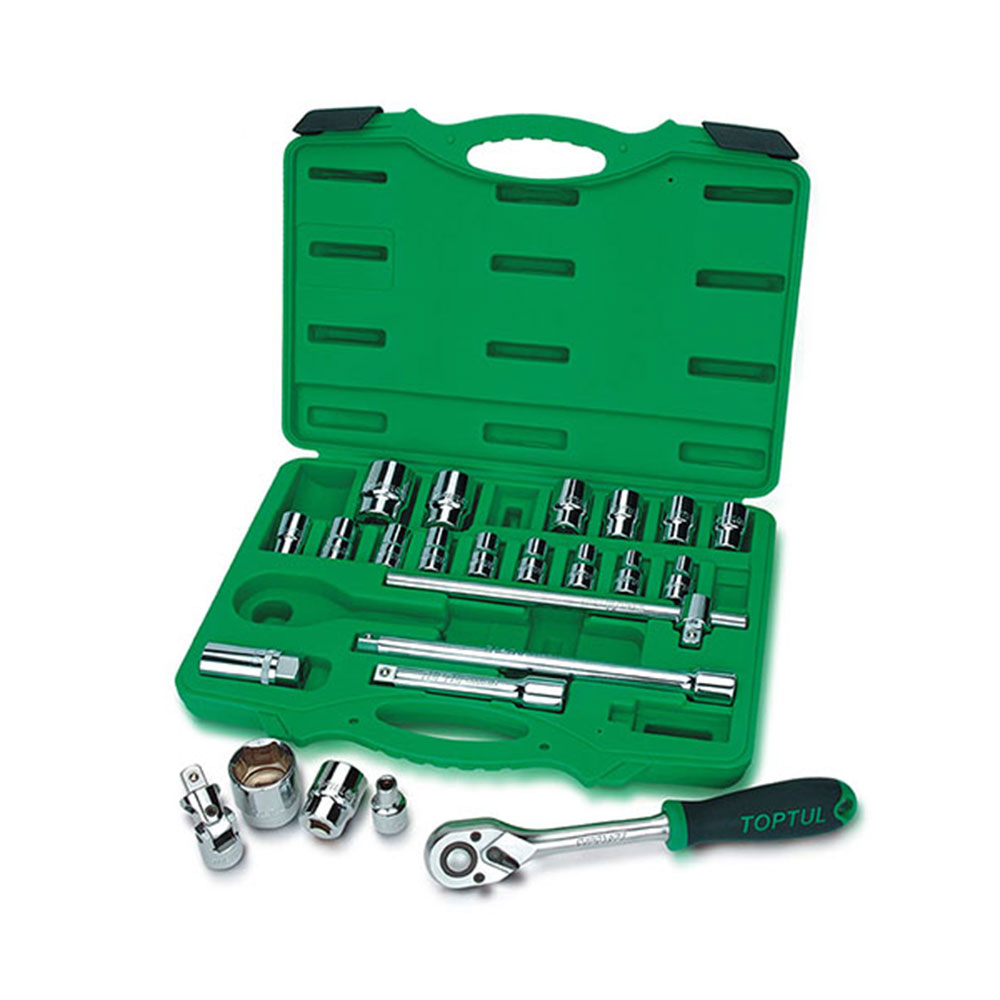 TOPTUL set nasadnih ključeva s račnom i produžecima 1/2" 24-dijelni GCAI2407-TPL