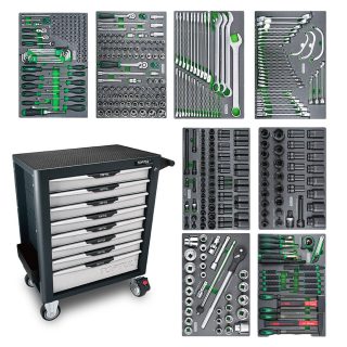TOPTUL radionička kolica s alatom 8 ladica 488 dj. GE44803-TPL