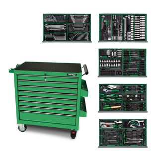 TOPTUL radionička kolica sa alatom GENERAL JUMBO 8 ladica 360 dj. GT-36001-TPL
