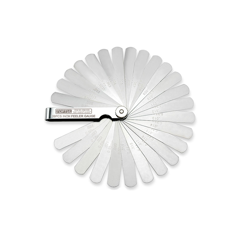 TOPTUL mjerni listići 0,04-0,63 mm 26 kom ICBA1026-TPL
