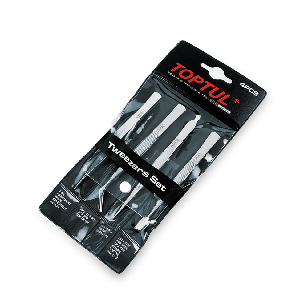 TOPTUL set pinceta 4 dj. JGAA0401-TPL