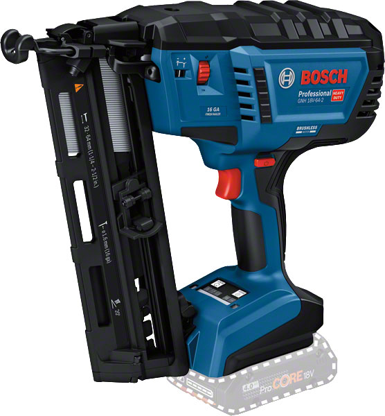 BOSCH aku pištolj za čavle GNH 18V-64-2 18V bez baterije L-Boxx - Slika 2