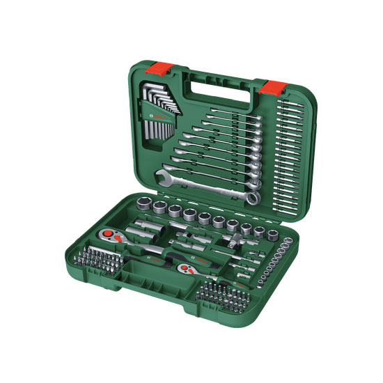 BOSCH set nasadnih ključeva, bitova i odvijača 1/4"+1/2" 132 dj. - Slika 2