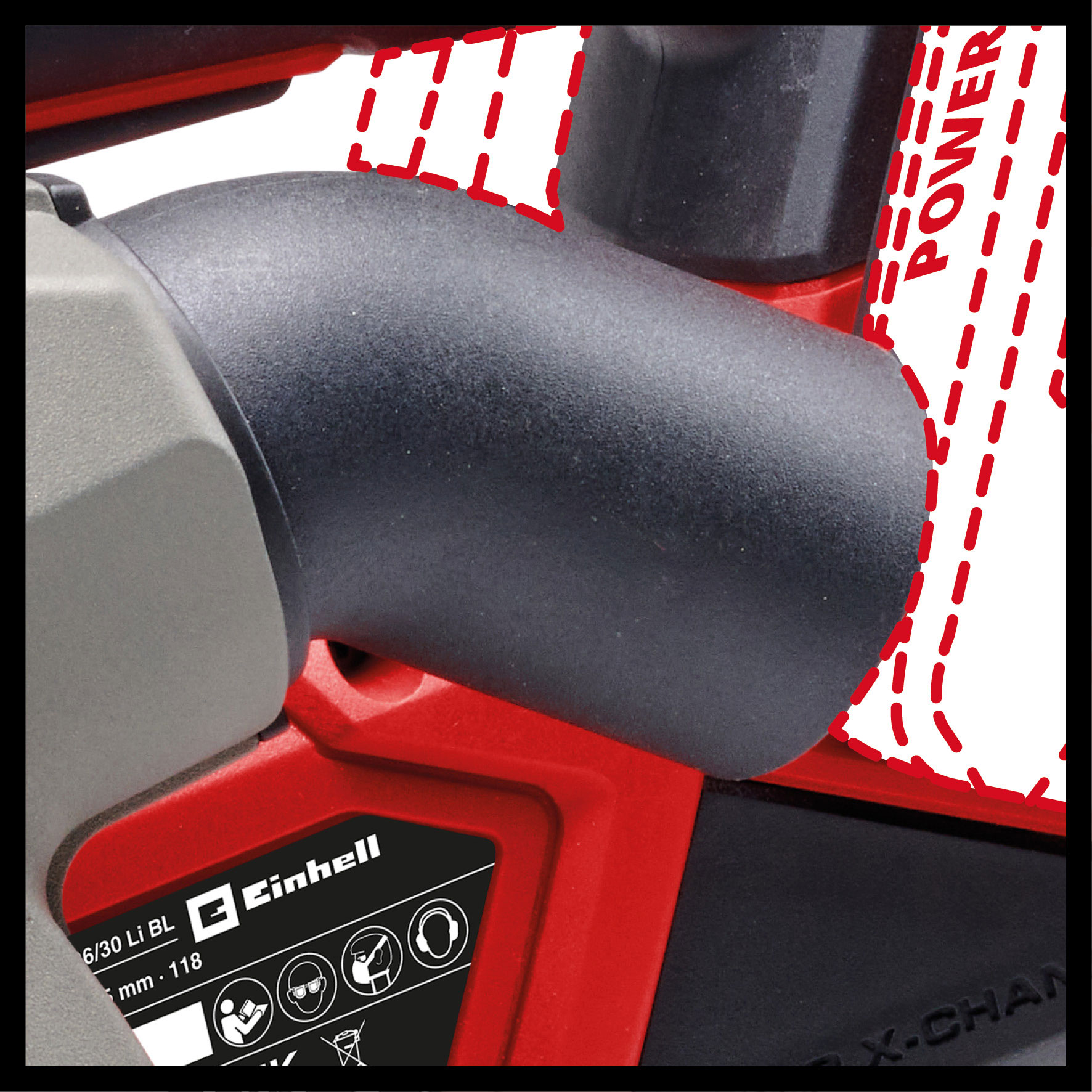 EINHELL PROFESSIONAL aku glodalica za utore TP-MA 36/30 Li BL PXC 18+18V bez baterije - Slika 3