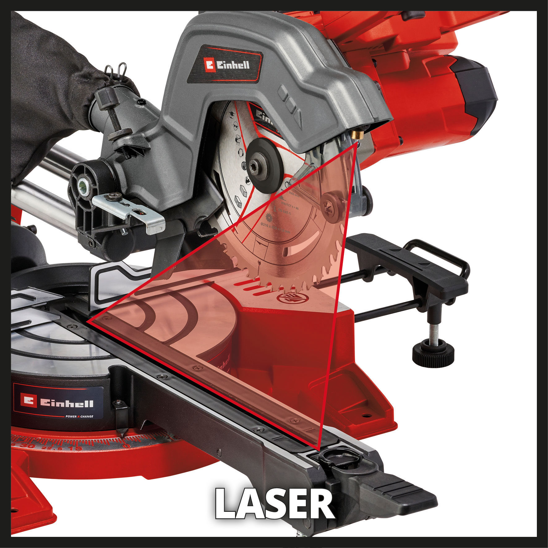 EINHELL aku potezno preklopna pila TE-SM 36/8 L Li PXC 18+18V bez baterije - Slika 4