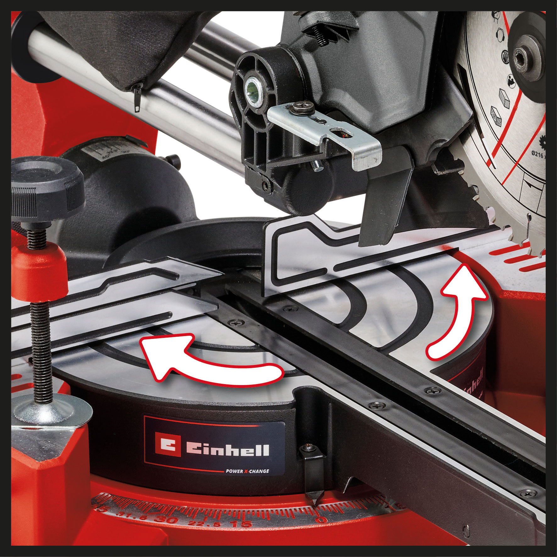 EINHELL aku potezno preklopna pila TE-SM 36/8 L Li PXC 18+18V bez baterije - Slika 5