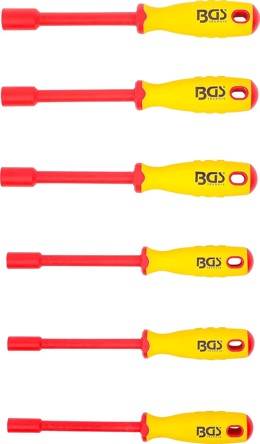 BGS set odvijača VDE utičnih ključeva šesterokutni 5,5-12 mm 6 dj. 71095 - Slika 2