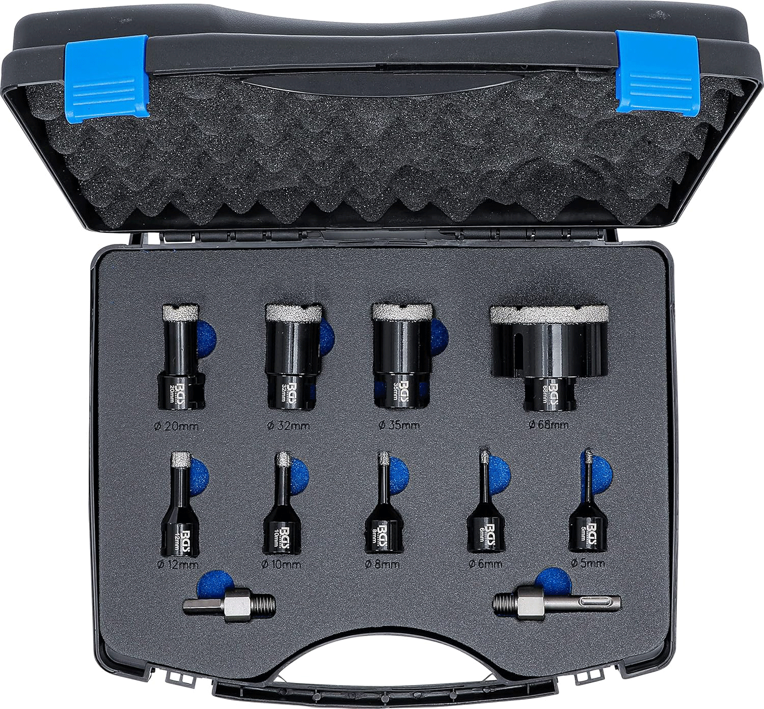 BGS set dijamantnih kruna za bušenje 5-68 mm 11 dj. 74276 - Slika 2
