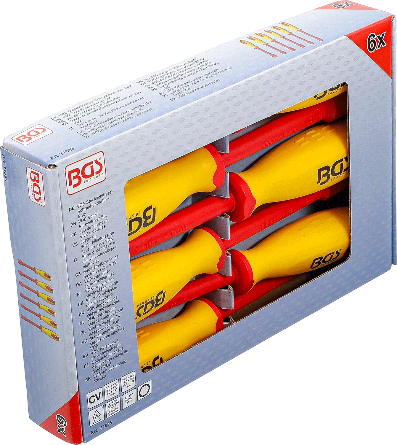 BGS set odvijača VDE utičnih ključeva šesterokutni 5,5-12 mm 6 dj. 71095 - Slika 3