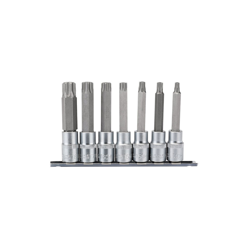 DRAPER set nasadnih Torx ključeva dugih 1/2" TX40-TX80 7 dj. 16338-DRP