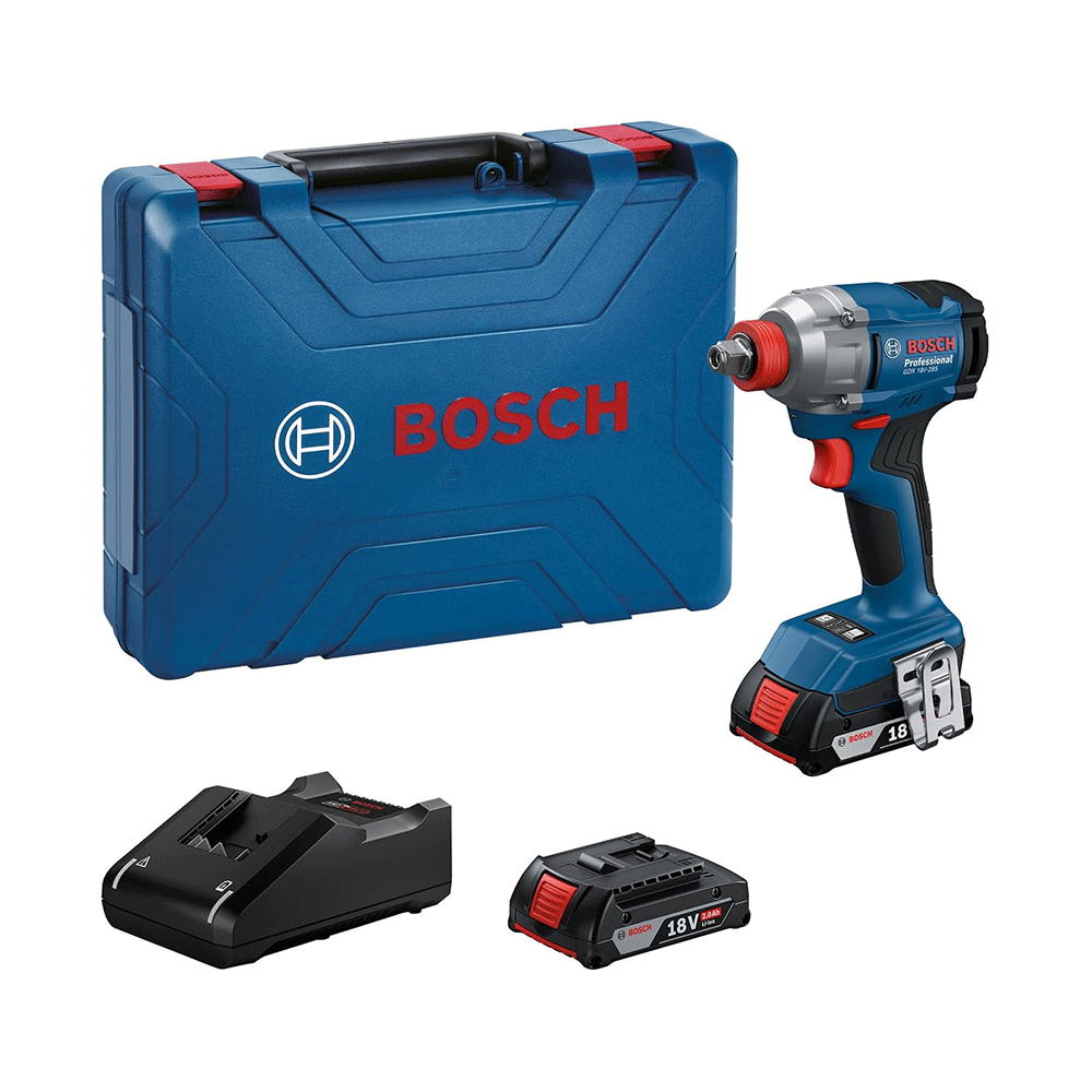 BOSCH aku udarni odvijač GDX 18V-285 2xAku 18V 2,0Ah kovčeg