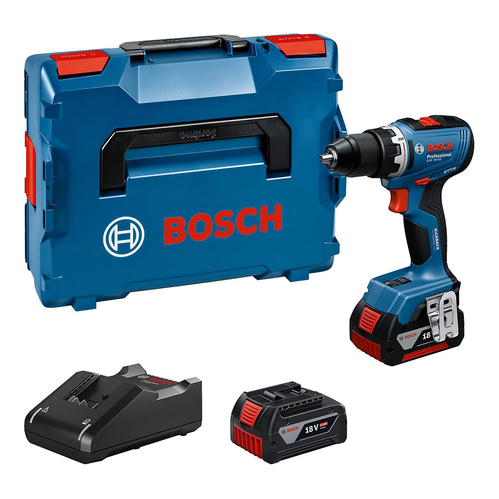 BOSCH aku bušilica GSR 18V-65 2xAku 18V 5,0Ah L-Boxx