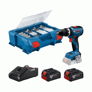 BOSCH aku udarna bušilica GSB 18V-65 PC 2xAku 18V 4,0Ah L-Case