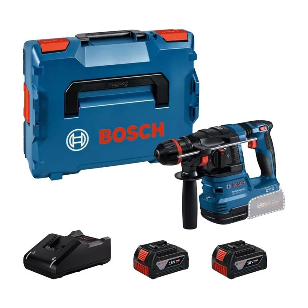 BOSCH aku bušaći čekić GBH 18V-22 X 2xAku 18V 4,0Ah L-Boxx