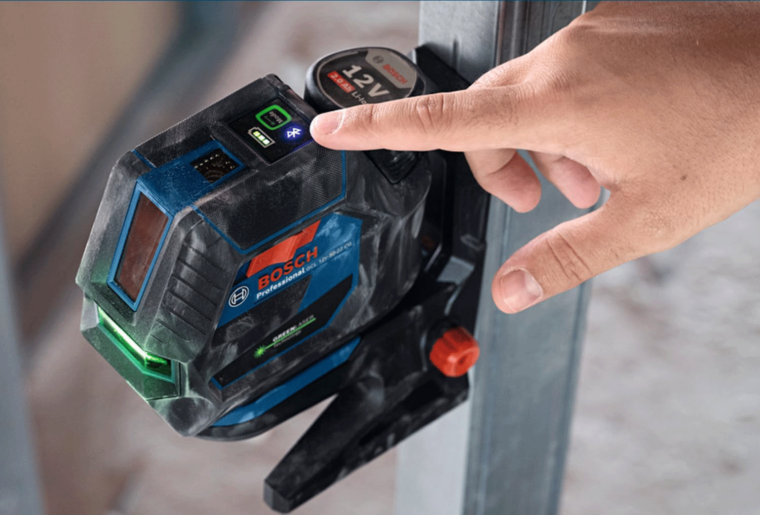 BOSCH križni laserski nivelir GCL 12V-50-22 CG 12V 2,0Ah L-Boxx - Slika 2