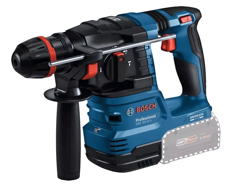 BOSCH aku bušaći čekić GBH 18V-22 X 2xAku 18V 4,0Ah L-Boxx - Slika 2