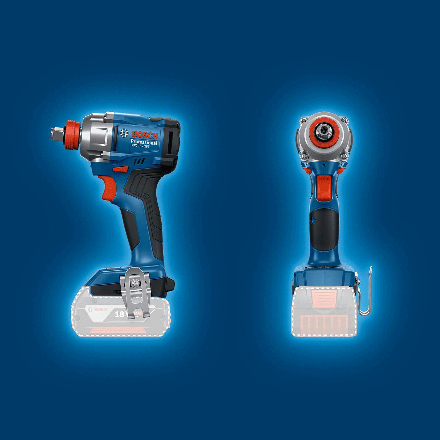BOSCH aku udarni odvijač GDX 18V-285 2xAku 18V 2,0Ah kovčeg - Slika 3