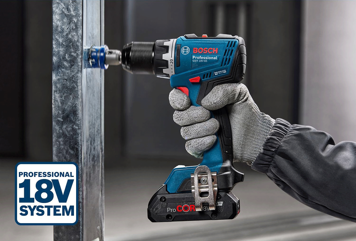 BOSCH aku bušilica GSR 18V-65 2xAku 18V 5,0Ah L-Boxx - Slika 3
