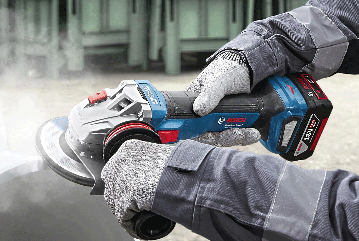 BOSCH aku kutna brusilica GWS 18V-11 18V 115 mm bez baterije - Slika 3