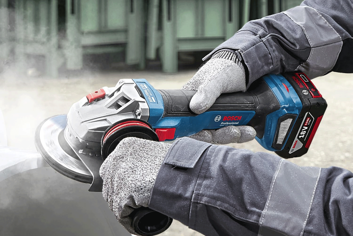 BOSCH aku kutna brusilica GWS 18V-11 18V bez baterije L-Boxx - Slika 3