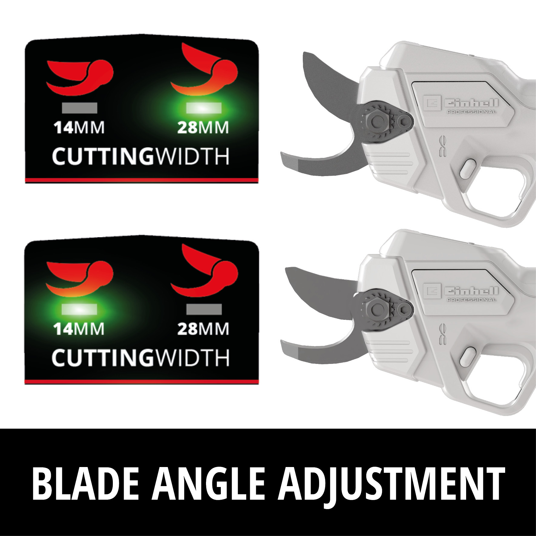 EINHELL aku škare za grane GP-LS 18/28 Li BL PXC 18V bez baterije - Slika 4