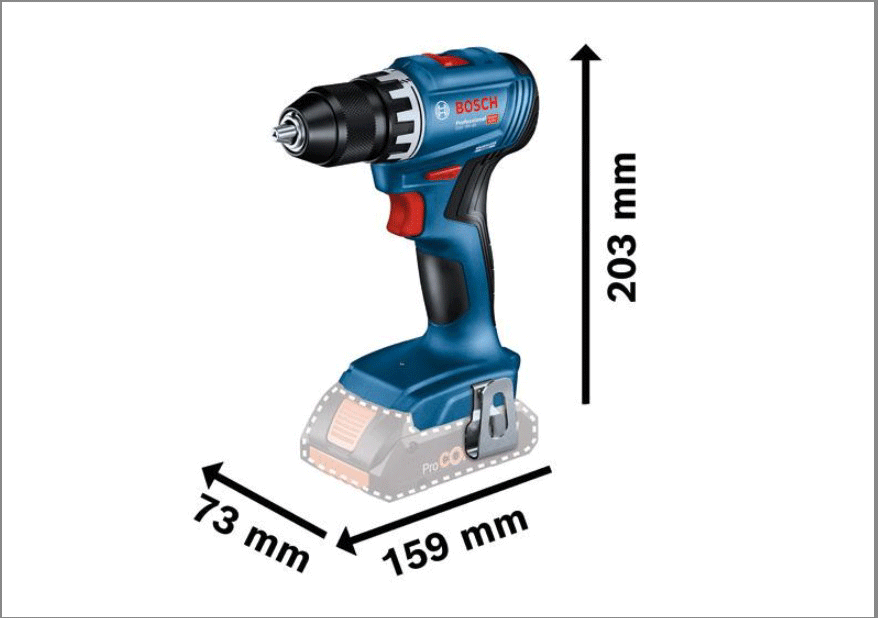 BOSCH aku set - aku bušaći čekić GBH 18V-22 + aku bušilica GSR 18V-45 2xAku 18V 4,0Ah + pribor - Slika 4