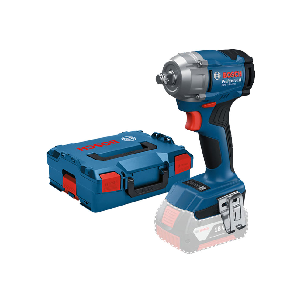 BOSCH aku udarni stezač GDS 18V-350 18V bez baterije L-Boxx