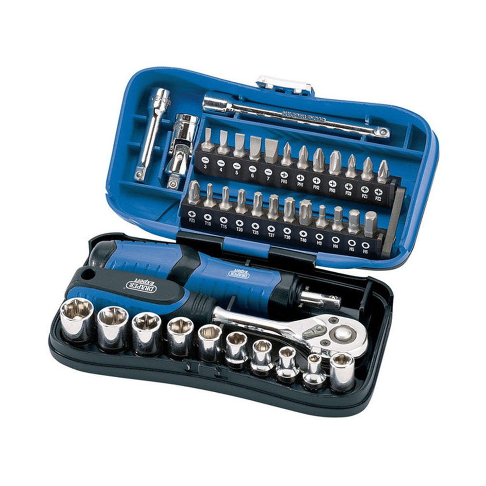 DRAPER set nasadnih ključeva i bitova 1/4'' 4-12 mm 39 dj. 04713-DRP