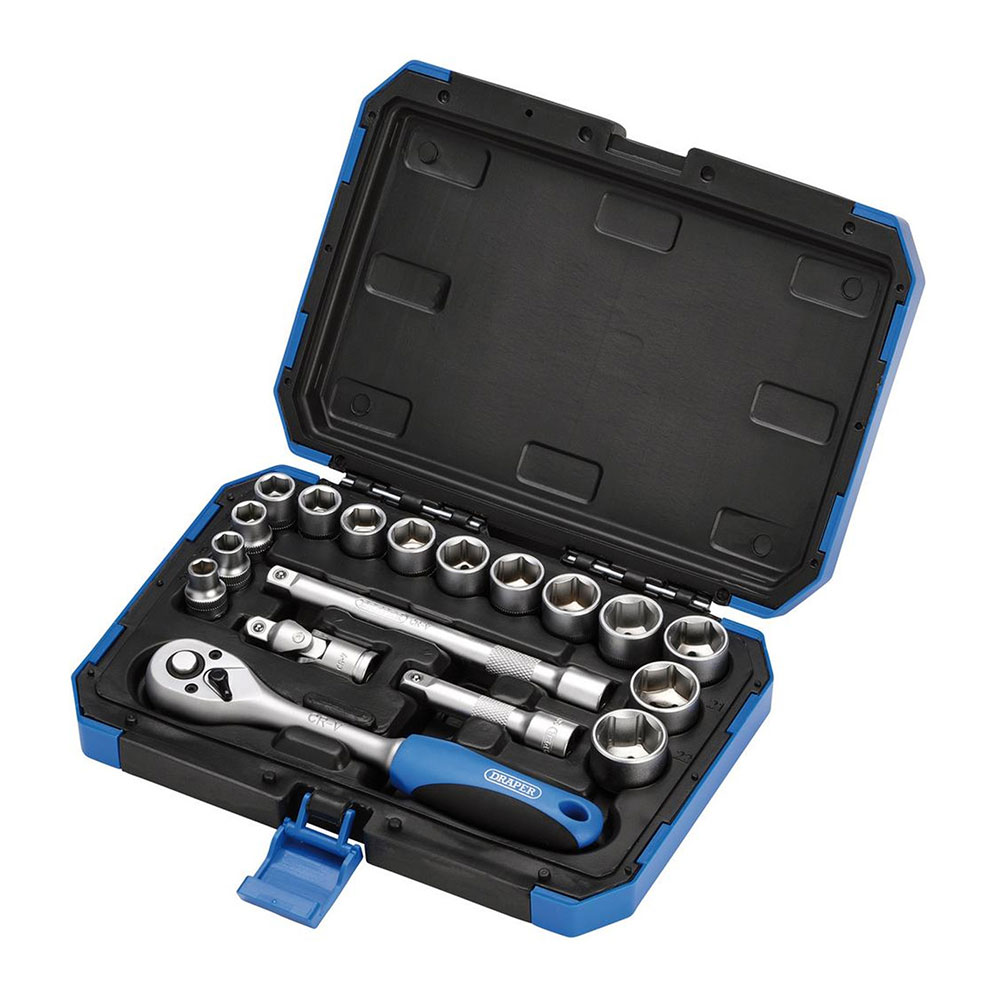 DRAPER set nasadnih ključeva 3/8'' 8-22 mm 18 dj. 16359-DRP