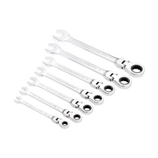 DRAPER set viličasto-okastih ključeva s račnom zglobni 8-19 mm 7 dj. 25396-DRP