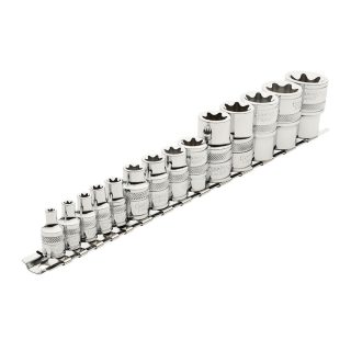DRAPER set nasadnih ključeva Torx E4-E24 1/4+3/8” 14 dj. 34415-DRP