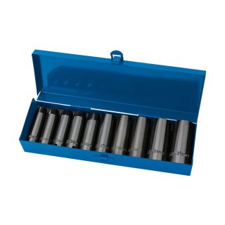 DRAPER set nasadnih udarnih ključeva dugih 1/2'' 10-27 mm 10 dj. 38369-DRP