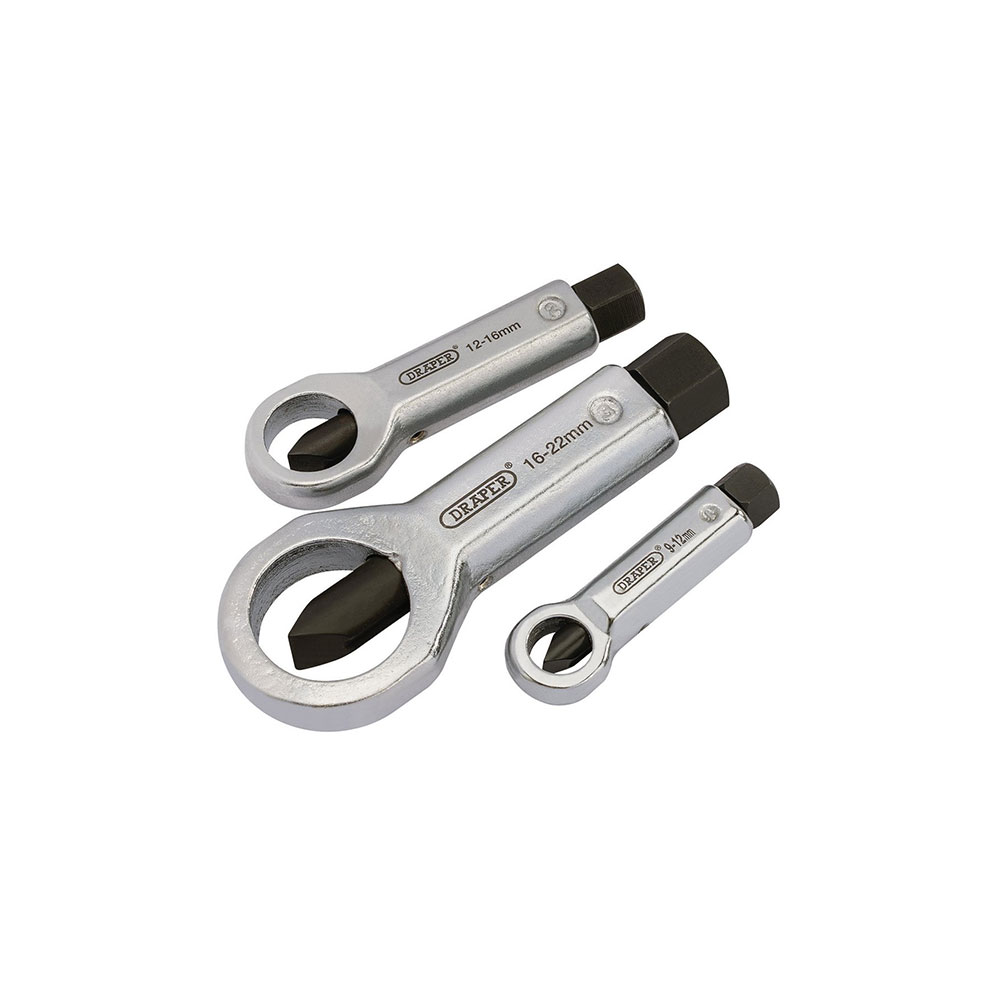 DRAPER set alata za odvijanje oštećenih matica 9-22 mm 3 dj. 55108-DRP