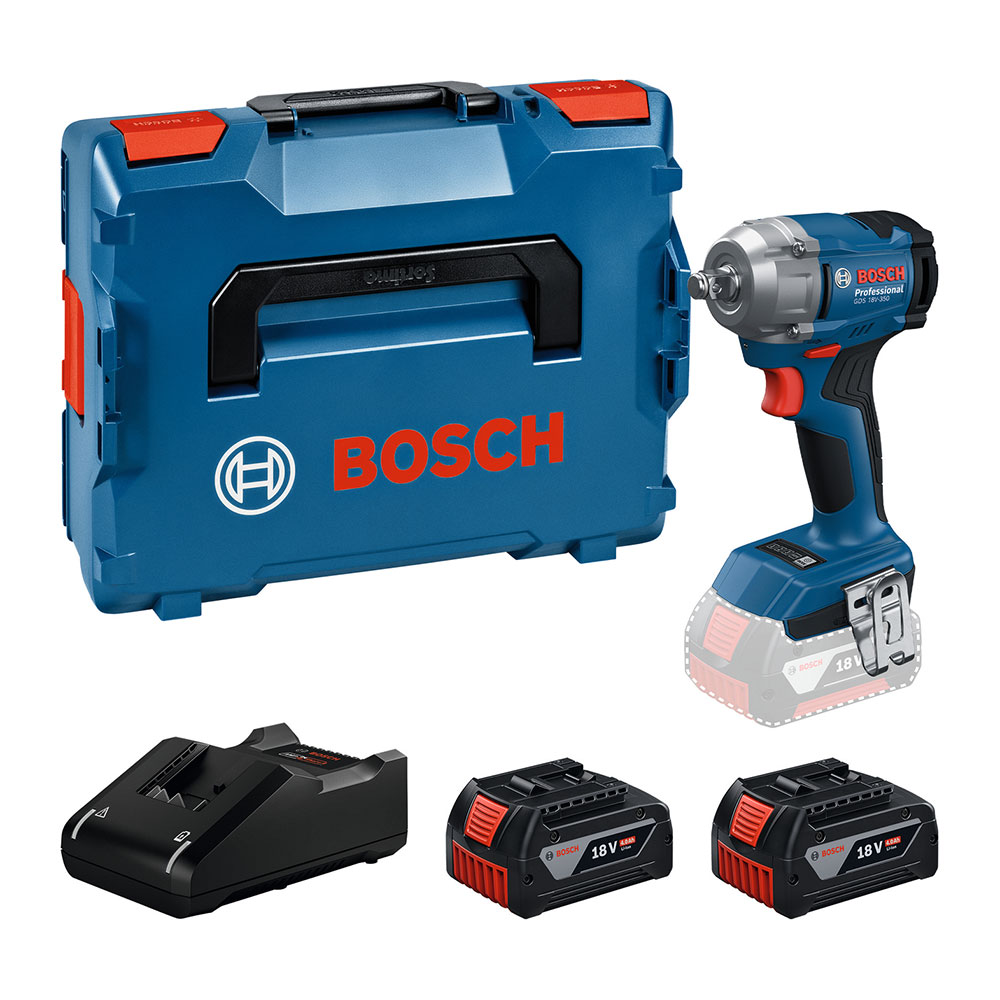 BOSCH aku udarni odvijač GDS 18V-350 2xAku 18V 4,0Ah L-Boxx