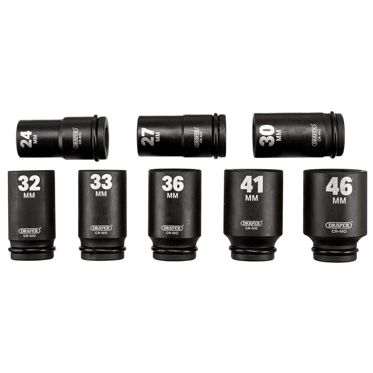 DRAPER set nasadnih ključeva udarnih dugih 3/4'' 24-46 mm 8 dj. 20208-DRP - Slika 2