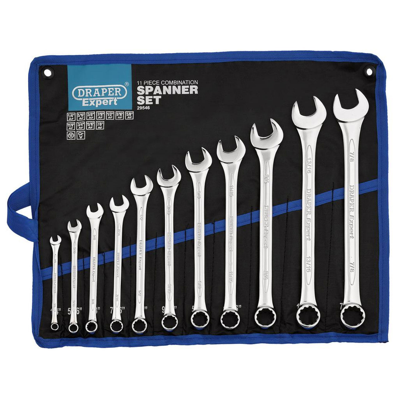 DRAPER set viličasto-okastih ključeva 1/4-7/8'' AF 11 dj. 29546-DRP - Slika 2